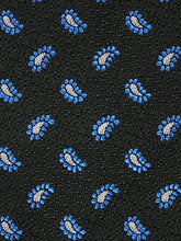 Cravatta 3 pieghe verde in seta/cotone VALENTIA